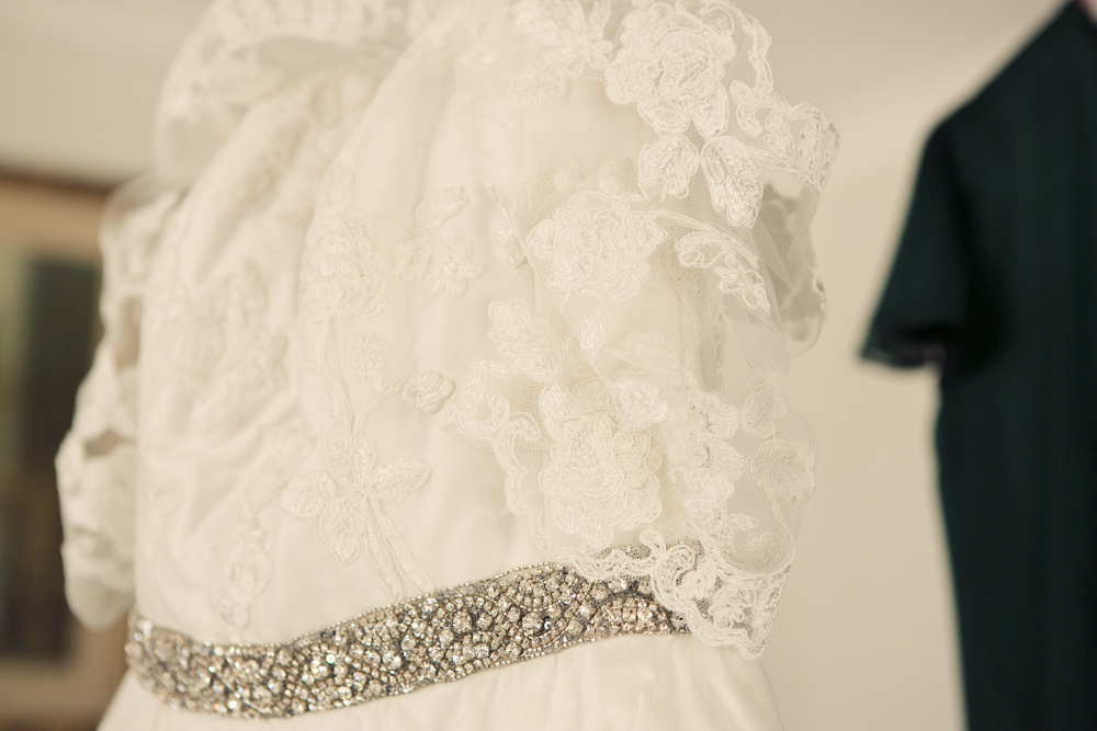 Jess's Tea-Length Ivory Lace Wedding Dress - Elvi Design